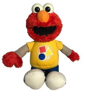 Hasbro Rockin Colors Shapes ELMO Doll Educational Plush Talks Sing Sesame Street